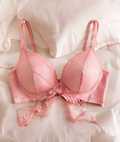 Floral lace bra